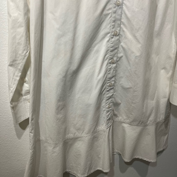 DRAPER JAMES TULIP WHITE COTTON SHIRT DRESS SIZE 4 - Picture 9 of 16